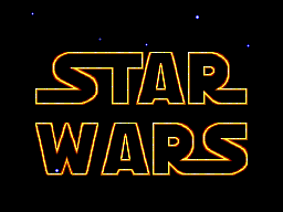 Star Wars title screen for Sega Master System